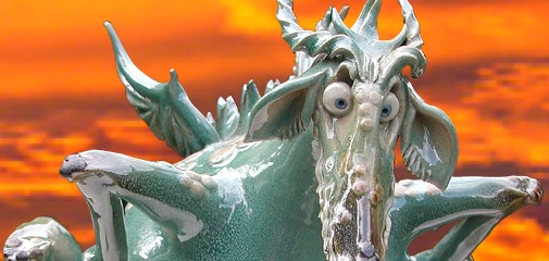  pottery dragon 