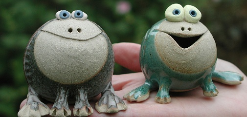 Pottery Frogs | hand-made pottery from Muggins Pottery in ...