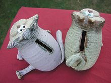  Cat Money Box - seated 