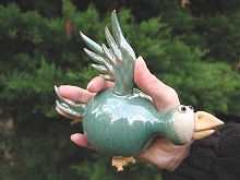  Pottery Flying Ducks - set of three 