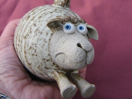  Pottery Flying Sheep - set of three 