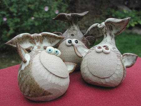  Collectable Miniature Pottery Whale 