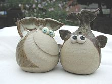  Collectable Miniature Pottery Whale 