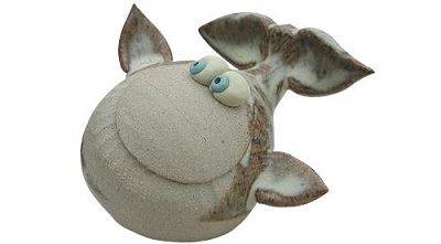  Collectable Miniature Pottery Whale 