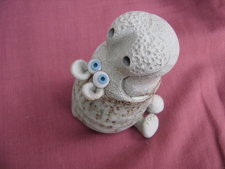  Collectable Miniature Pottery Hippo - seated
 