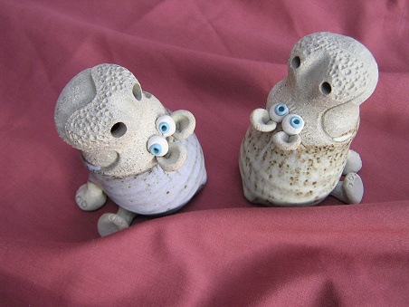 Collectable Miniature Pottery Hippo - seated
 