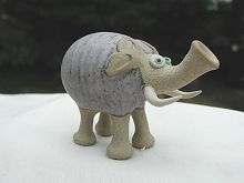  Collectable Miniature Pottery Trumpet Elephant 