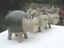  Collectable Miniature Pottery Pig 