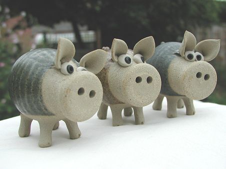  Collectable Miniature Pottery Pig 