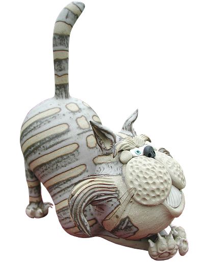  Attitude Cat - crouching 