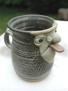  Face Mug - half pint grumpy 