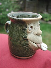  Face Mug - half pint with pill 