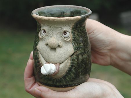  Face Mug - half pint with pill 