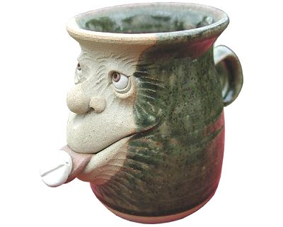  Face Mug - half pint with pill 