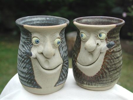  Face Mug - half pint with ciggy 