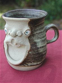  Face Mug - half pint drunk 