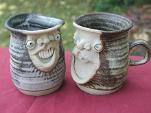  Face Mug - half pint drunk 