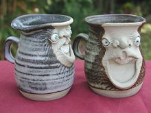  Face Mug - half pint drunk 
