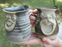  Face Mug - half pint drunk 
