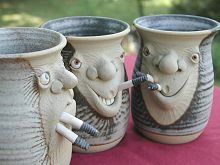  Face Mug - pint with ciggy 