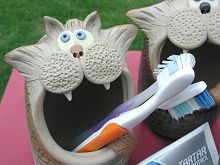  Cat Toothbrush Holder 