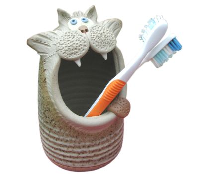  Cat Toothbrush Holder 