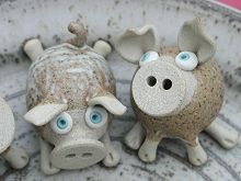  Large Piggy / Cat / Mouse Plate 
