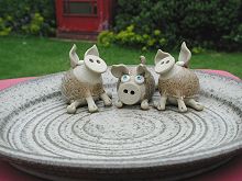  Large Piggy / Cat / Mouse Plate 