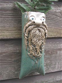  Bearded Wall Vase 