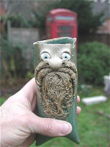  Bearded Wall Vase 
