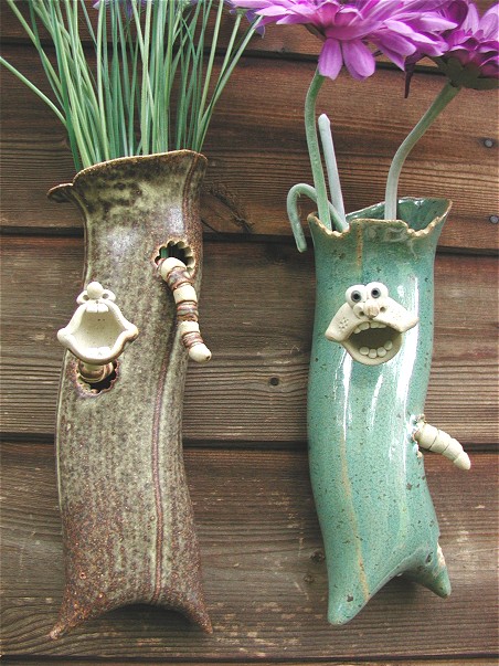  Wormy Wall Vase 