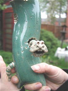  Wormy Wall Vase 