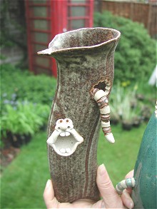  Wormy Wall Vase 