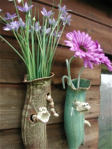  Wormy Wall Vase 