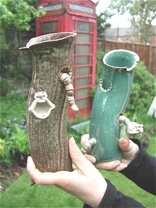  Wormy Wall Vase 