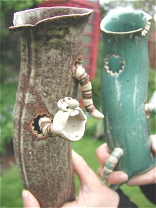  Wormy Wall Vase 