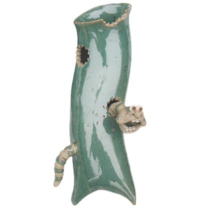  Wormy Wall Vase 