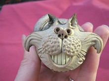  Collectable Miniature Pottery Cheshire Grin Cat 