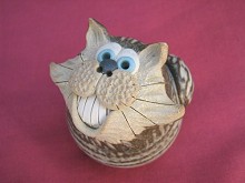  Collectable Miniature Pottery Cheshire Grin Cat 