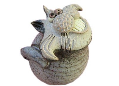  Collectable Miniature Pottery Cheshire Grin Cat 