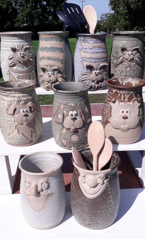  Utensil Holder - Dog Design 